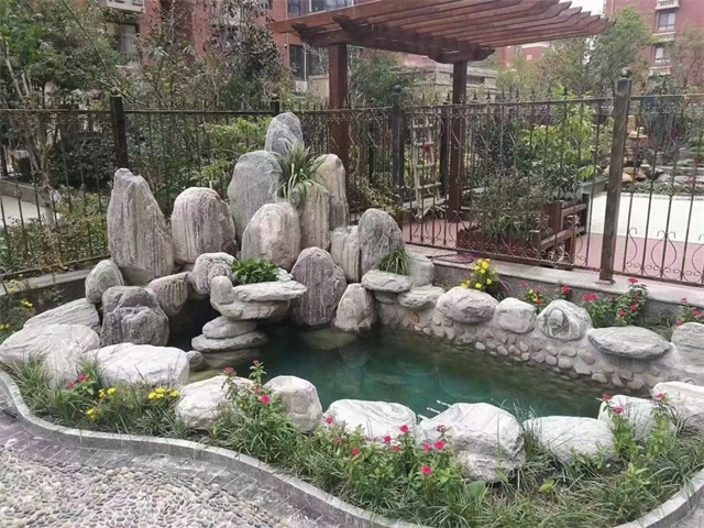 宾县家庭庭院水景设计
